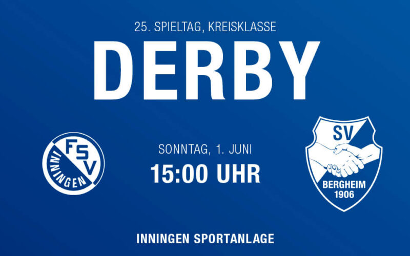 Derby-Ankündigung gegen den FSV Inningen